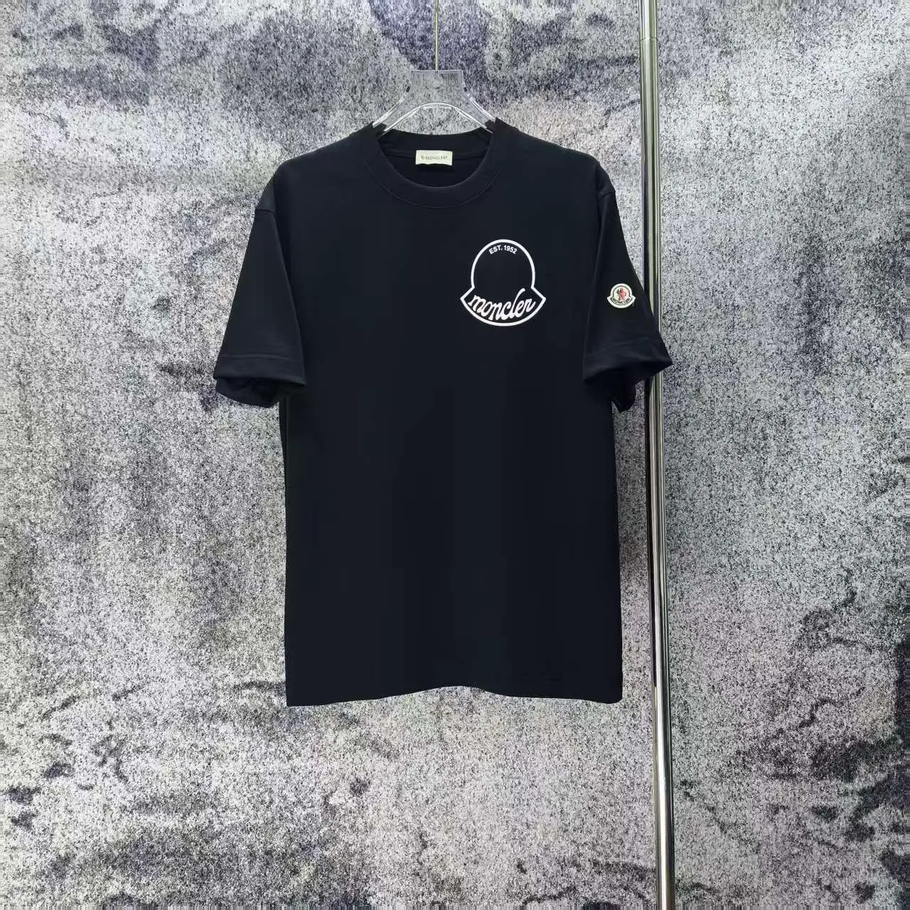MONCLE* 2026 New Arrival logo t Same Style Size S M L XL XXL Black White Gray